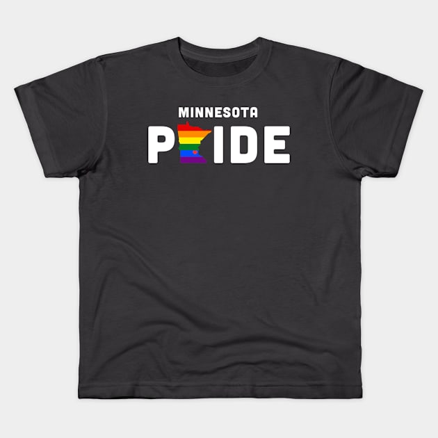 Minnesota Pride Kids T-Shirt by mjheubach